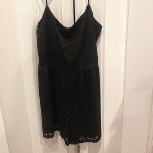 garage lace v-neck romper